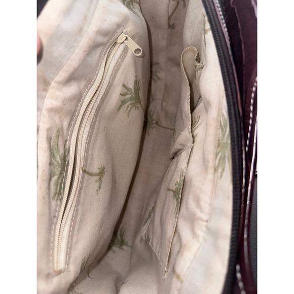 Straw Tote Handbag‎ Heart Accents Silver Buckle - Picture 9 of 14